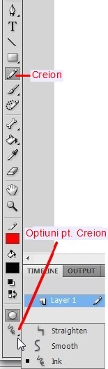 Optiuni creion