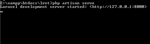 php artisan serve