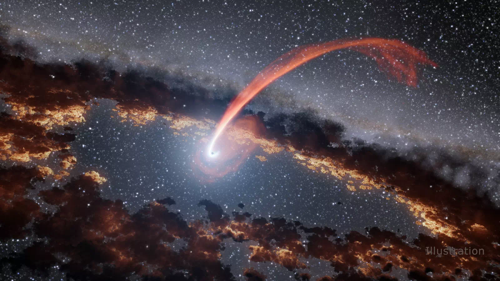 black hole spaghettify star